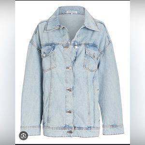 NWT Weworewhat oversized jean jacket